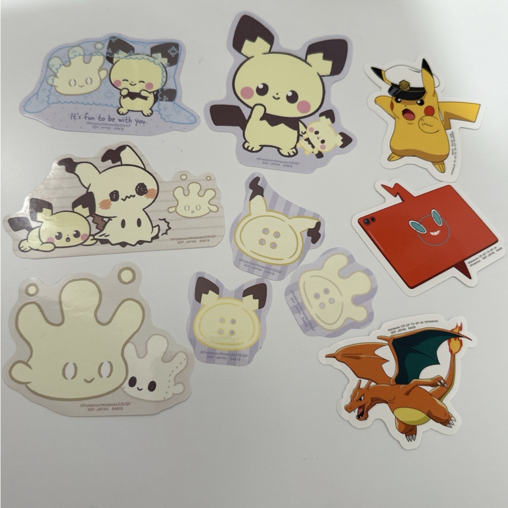 Pokemon Stickers 10pcs